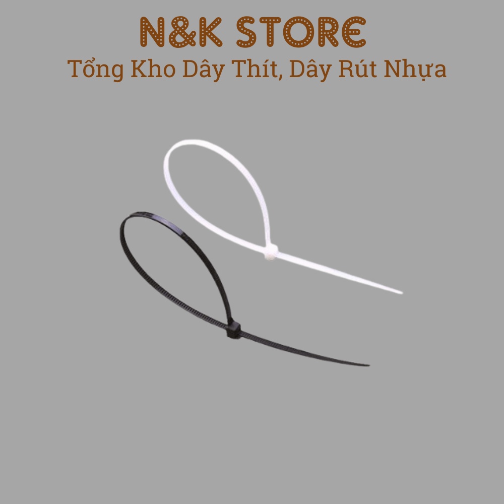 Túi 650c dây rút 3x150mm, dây thít nhựa dài 15cm, lạt nhựa dẻo dai