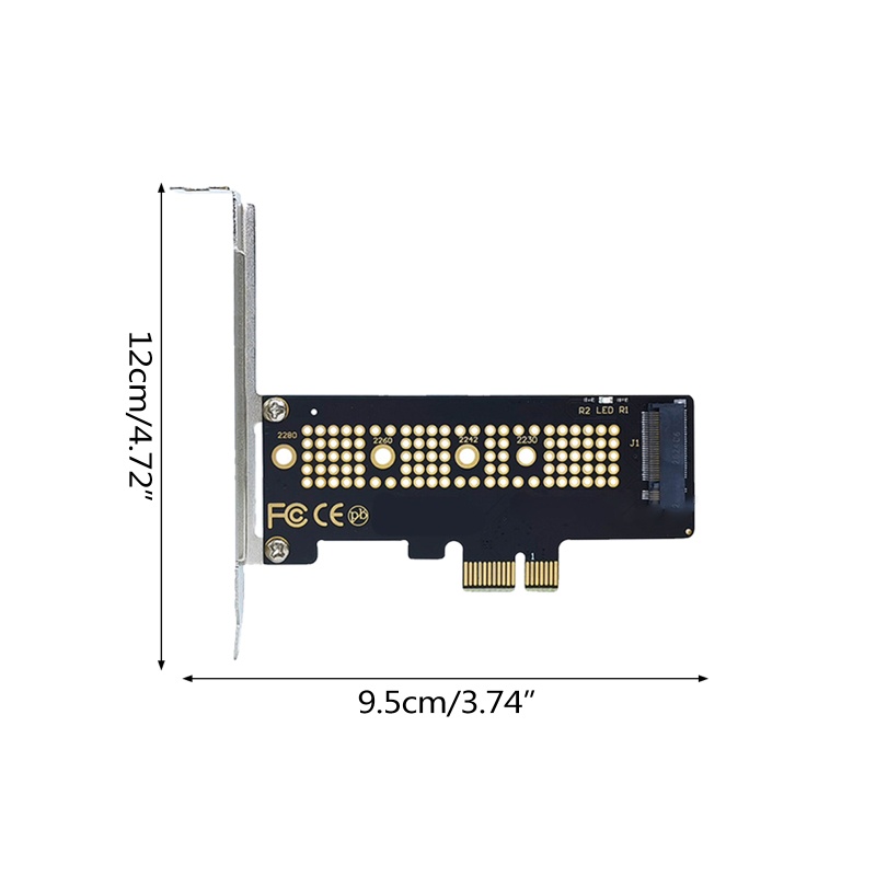 Redbaiaa1 cho M 2 NGFF SSD sang PCIE X1 Bộ chuyển đổi đĩa cứng Hỗ trợ thẻ 2280 2260 2242 2230 PCIe x4 x2 AHCI Giao thức