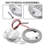 EDB * 4 Chiếc 12V Marine Boat-Transom LED Stern Light Tròn LED Đuôi Đèn Du Thuyền Phụ Kiện