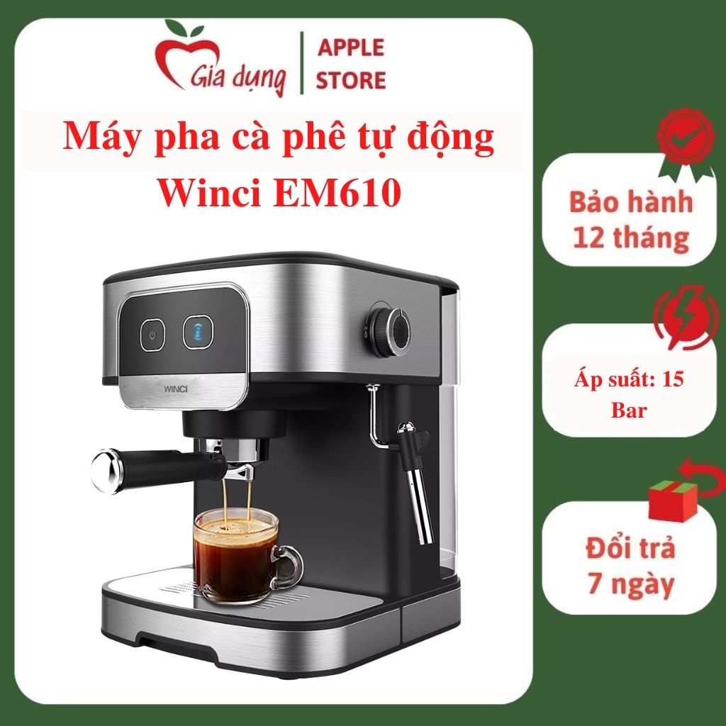 Máy pha cà phê Espresso Winci EM610 công suất 1200W pha cafe espresso ...