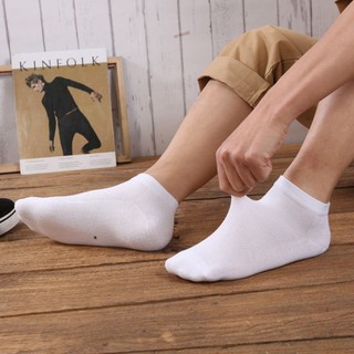 Tất nam cổ lửng siêu xịn thoáng mát cotton co dãn cao cấp mịn màn Kingshop T054