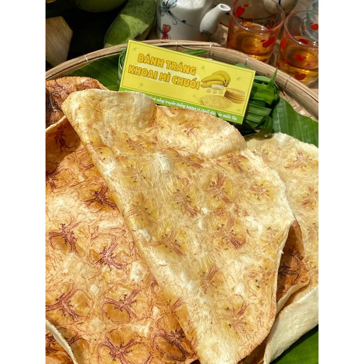 (BÁNH PHỒNG SƠN ĐỐC) BÁNH PHỒNG MÌ DÁN CHUỐI LOẠI ĐẶT BIỆT ( TÚI 10 BÁNH LỚN CHƯA NƯỚNG))- ĐẶC SẢN BẾN TRE SHOP