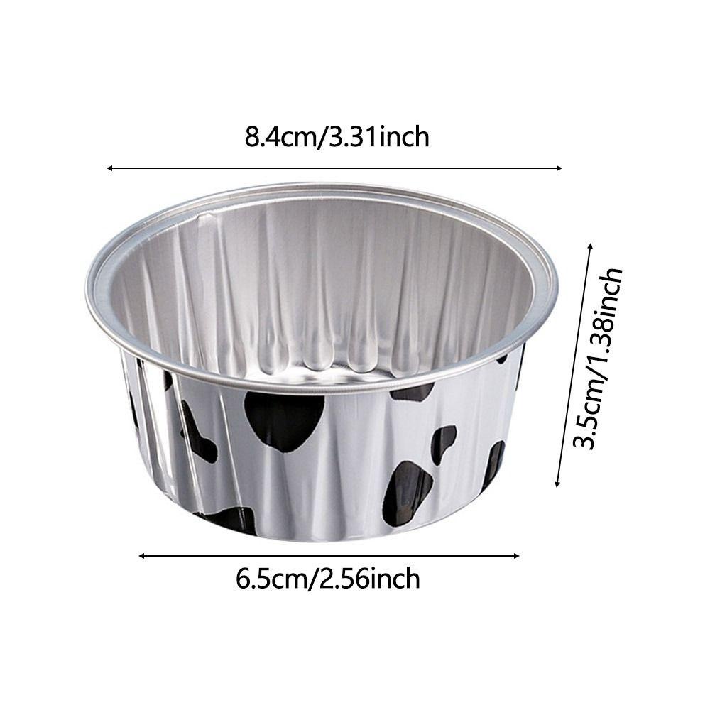 JIGK 10 Chiếc Nhôm Lá Thiếc Cốc Có Thể Tái Sử Dụng Nồi Chiên Không Khí Khay Thiếc Cốc