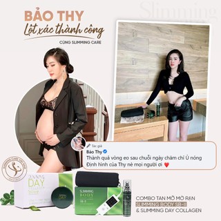 Bộ đai ủ nóng Slimming Body 2 SLIMMING BODY cải tiến ủ nóng tan mỡ giảm mỡ (Tặng kèm đai nịt bụng)
