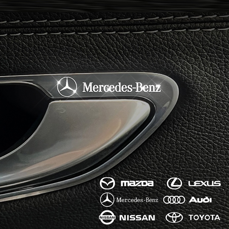 [KIA MOTOR] Miếng decal dán trang trí xe ô tô đẹp, tem kim loại chìm in logo hãng xe kia