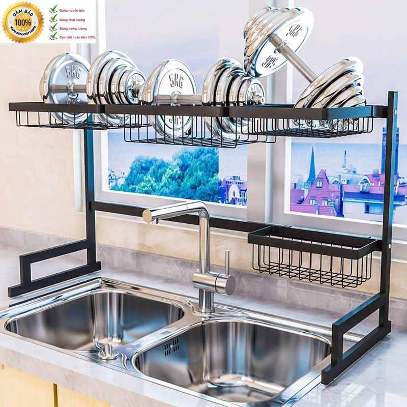 Kệ chén bát thông minh 65 cm, 85 cm, 95cm - Thiết kế tinh tế - Chất liệu dày dặn - Tải trọng lớn - Giao hàng nhanh
