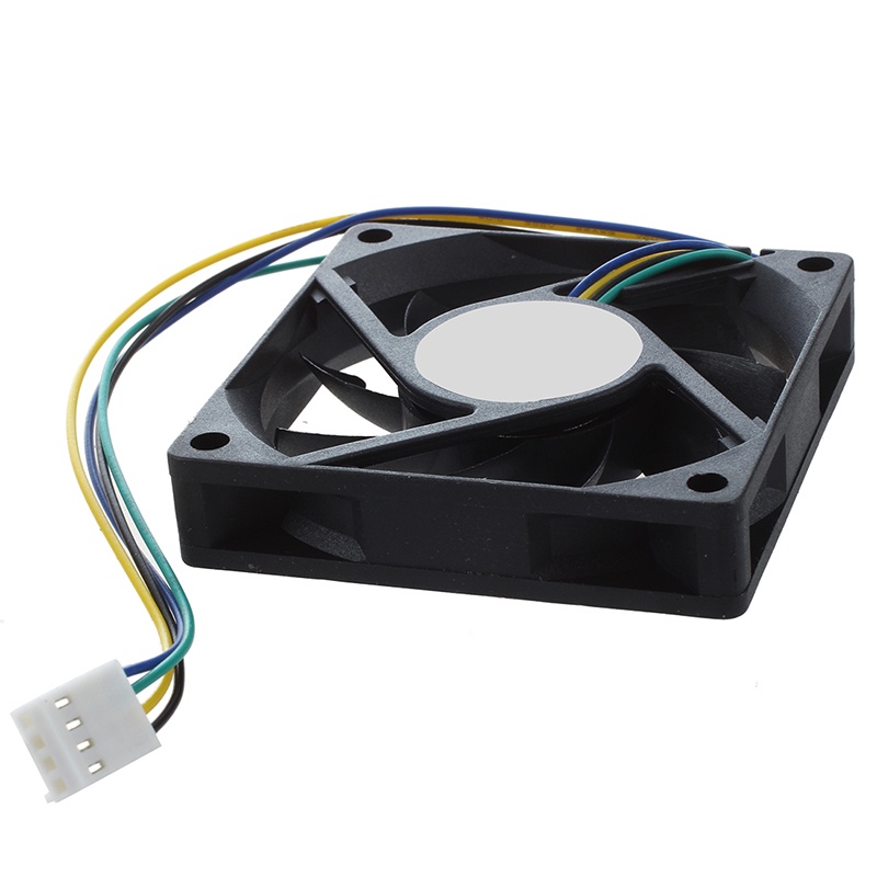 70x70x15mm 12V 4 chân PWM PC Vỏ máy tính CPU Quạt làm mát màu đen