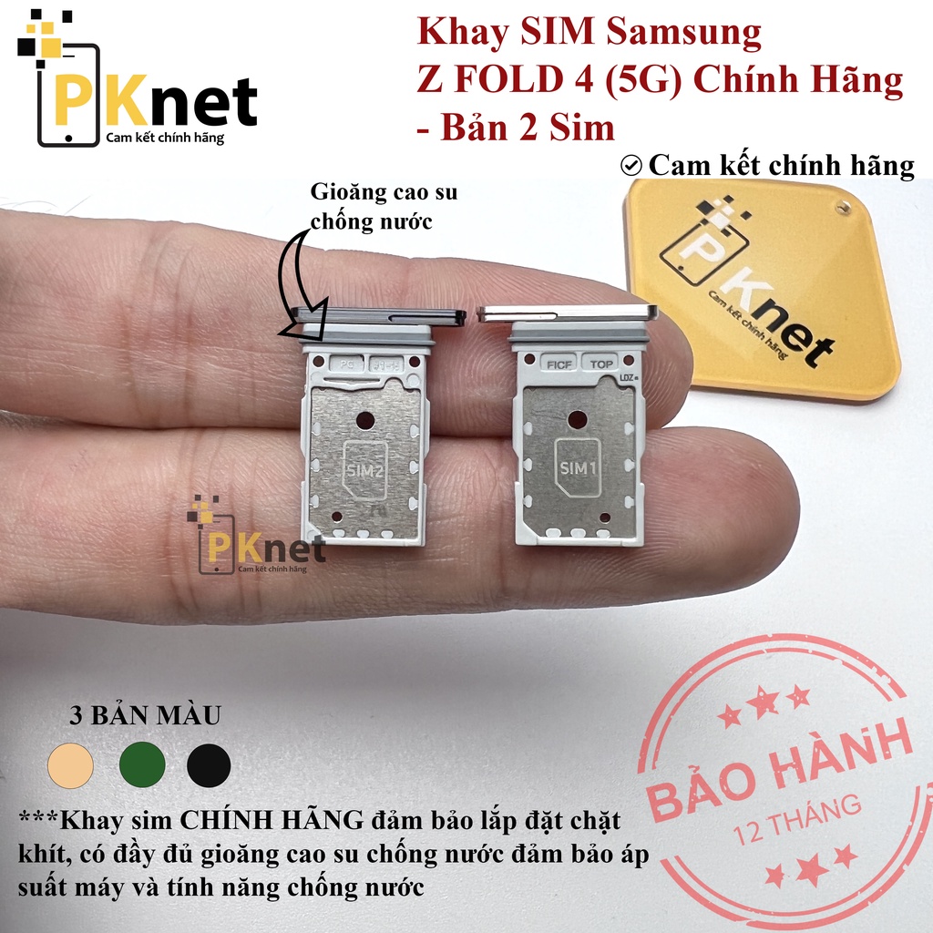 Khay sim Samsung Z Fold 4 (5G) CHÍNH HÃNG, Bản 2 Sim [Đủ màu, có gioăng ...