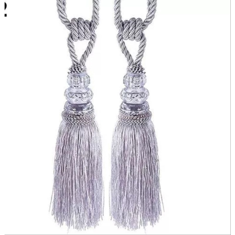 1 Sợi Dây treo rèm đính cườm, dây treo rèm tua rua | Shopee Việt Nam