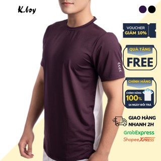 Áo thun phông trơn thể thao nam Kboy Shop chất liệu Coolmax Jersey co giãn, khong nhăn,không xù thoai mái vận động- AT30
