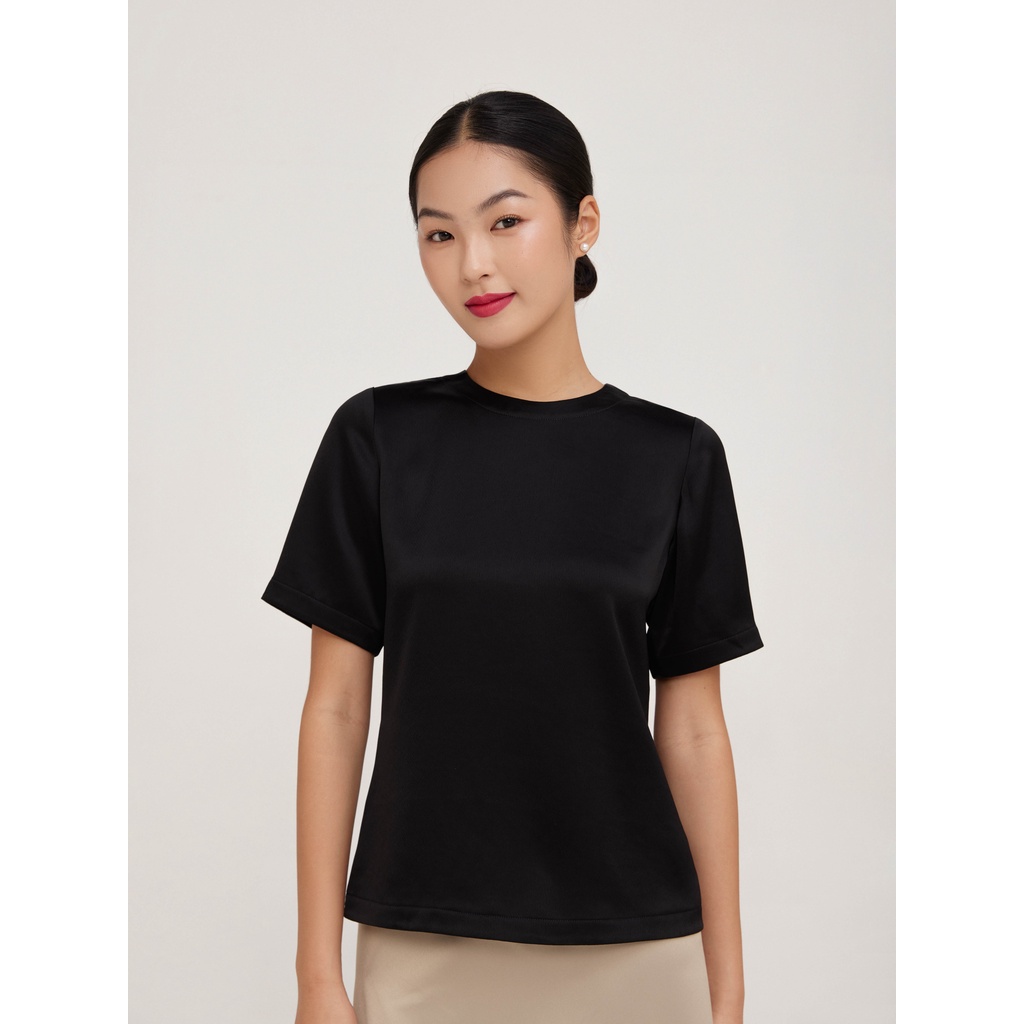 Áo lụa cao cấp Mauve Premium silk tee