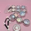 Set bột tráng gương ngọc trai 6 màu trong suốt (tặng kèm cọ chà tráng gương)