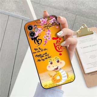 Ốp vuông iphone tết 12 con giáp chữ thư pháp Tài Lộc ốp bảo vệ camera đủ mã iphone 6 plus 7 plus x 11 12 13 14 pro