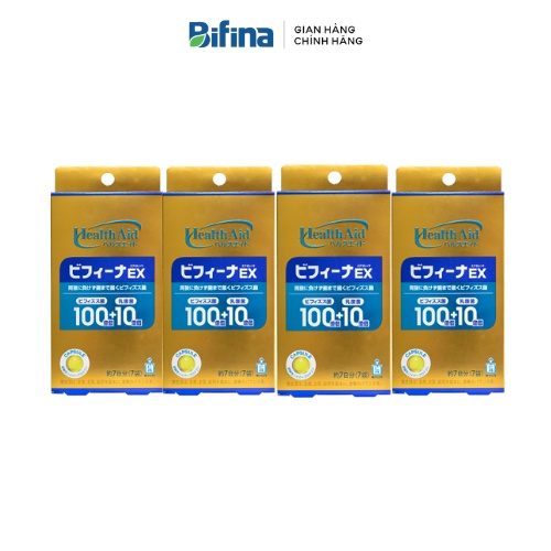 [COMBO 4 HỘP] Đại tràng Bifina Nhật Bản - Loại EX 7 gói