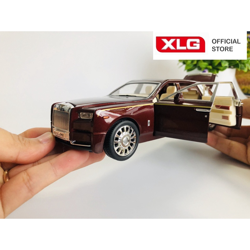 Ảnh Xe mô hình Rolls Royce Phantom VIII 1:24 XLG bằng kim loại có đèn led âm thanh 2