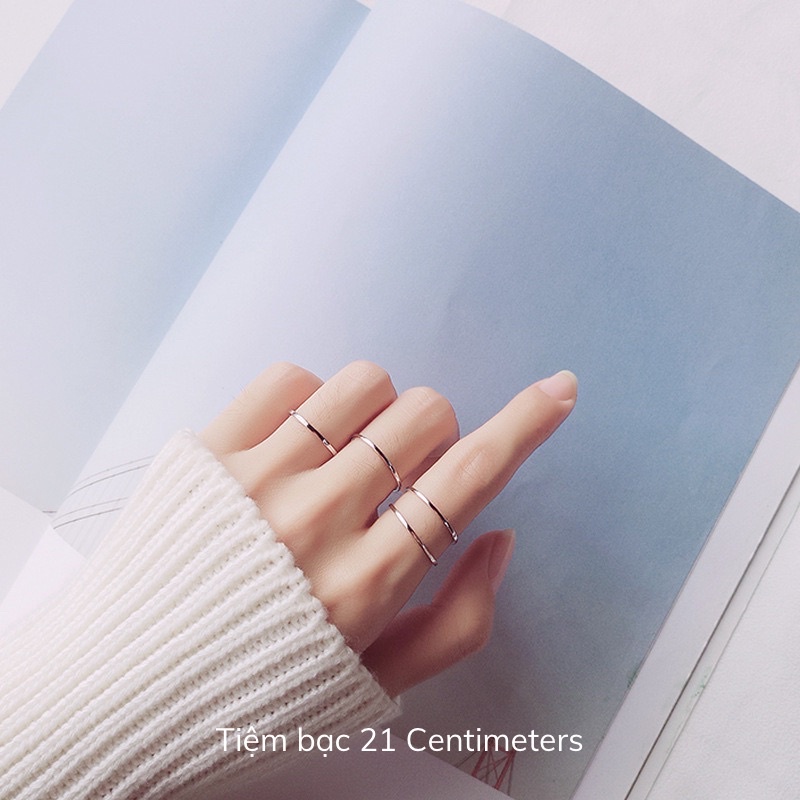 Ảnh Nhẫn bạc Simple Nhẫn bạc Tiệm bạc 21Centimeters 1