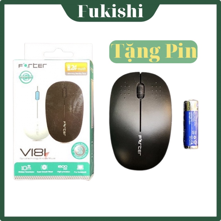 Chuột máy tính laptop không dây gaming Forter V181 siêu nhạy | Shopee ...