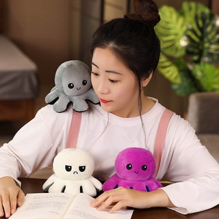 Thú Nhồi Bông Hình Bạch Tuộc Hai Mặt Dễ Thương