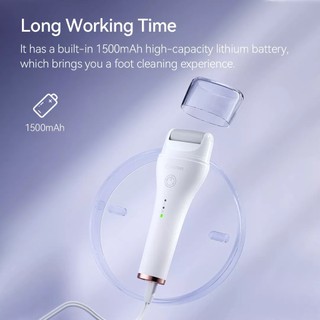 ENCHEN Foot Dead Skin Callus Remover Dụng cụ chăm sóc bàn chân bằng điện với 3 đầu lăn đá mài chống thấm nước