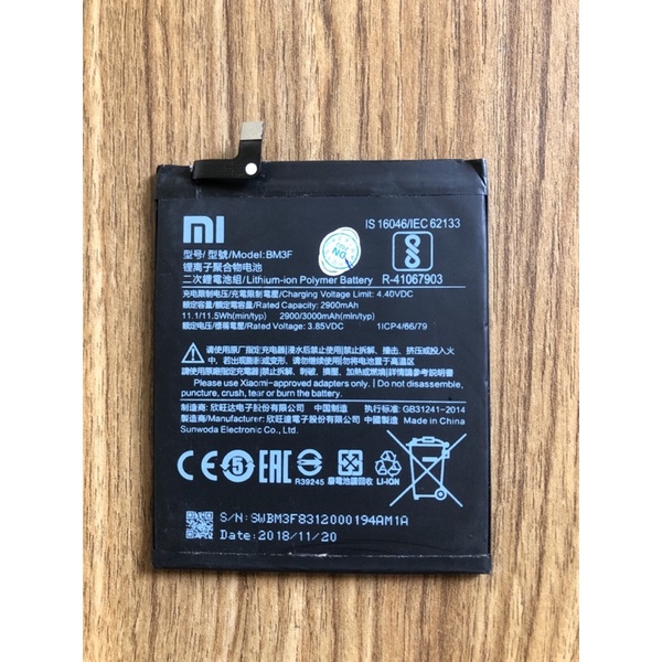 Pin xiaomi mi8/mi8 pro BM3F dung lượng pin 3000mAh | Shopee Việt Nam