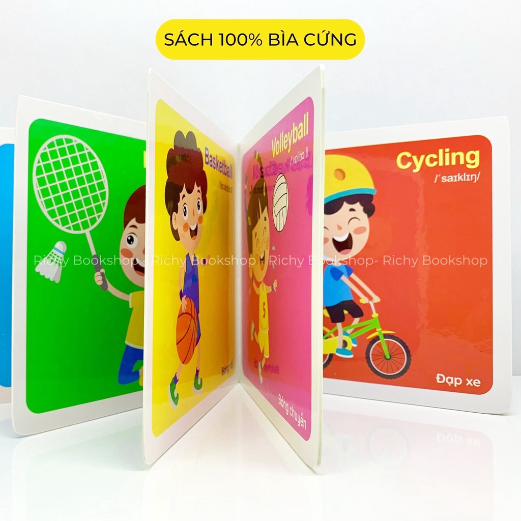 Sách - Thư viện hình ảnh đầu tiên cho bé song ngữ Anh Việt bìa cứng - My first picture book (bộ 8 cuốn có file nghe)
