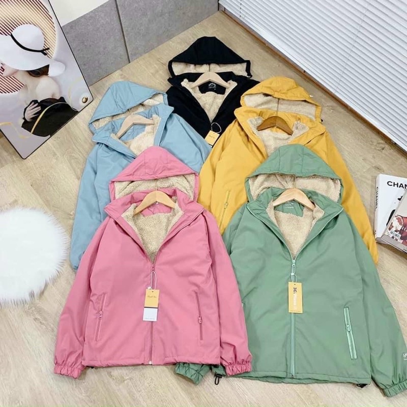 [Mã AGIO Giảm 5k Đơn 120k]ÁO GIÓ NỮ LÓT LÔNG CỪU VẢI GIÓ TRÁNG BẠC CHỐNG GIÓ,CHỐNG NƯỚC,GIÚP GIỮ ẤM RẤT TỐT PS008