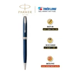 Bút bi, bút ký cao cấp mạ chrome Parker Sonnet, màu thân xanh, chất liệu kim loại, có khắc tên làm quà tặng — ảnh 6