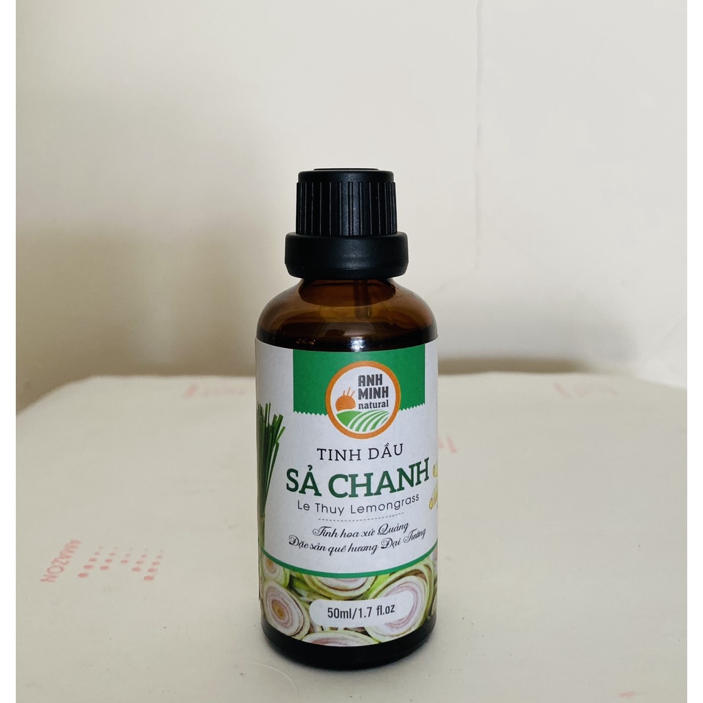 Tinh Dầu Sả Chanh Nguyên Chất Anh Minh Xông Phòng, Xông Mặt, Khử Mùi Đuổi Côn Trùng