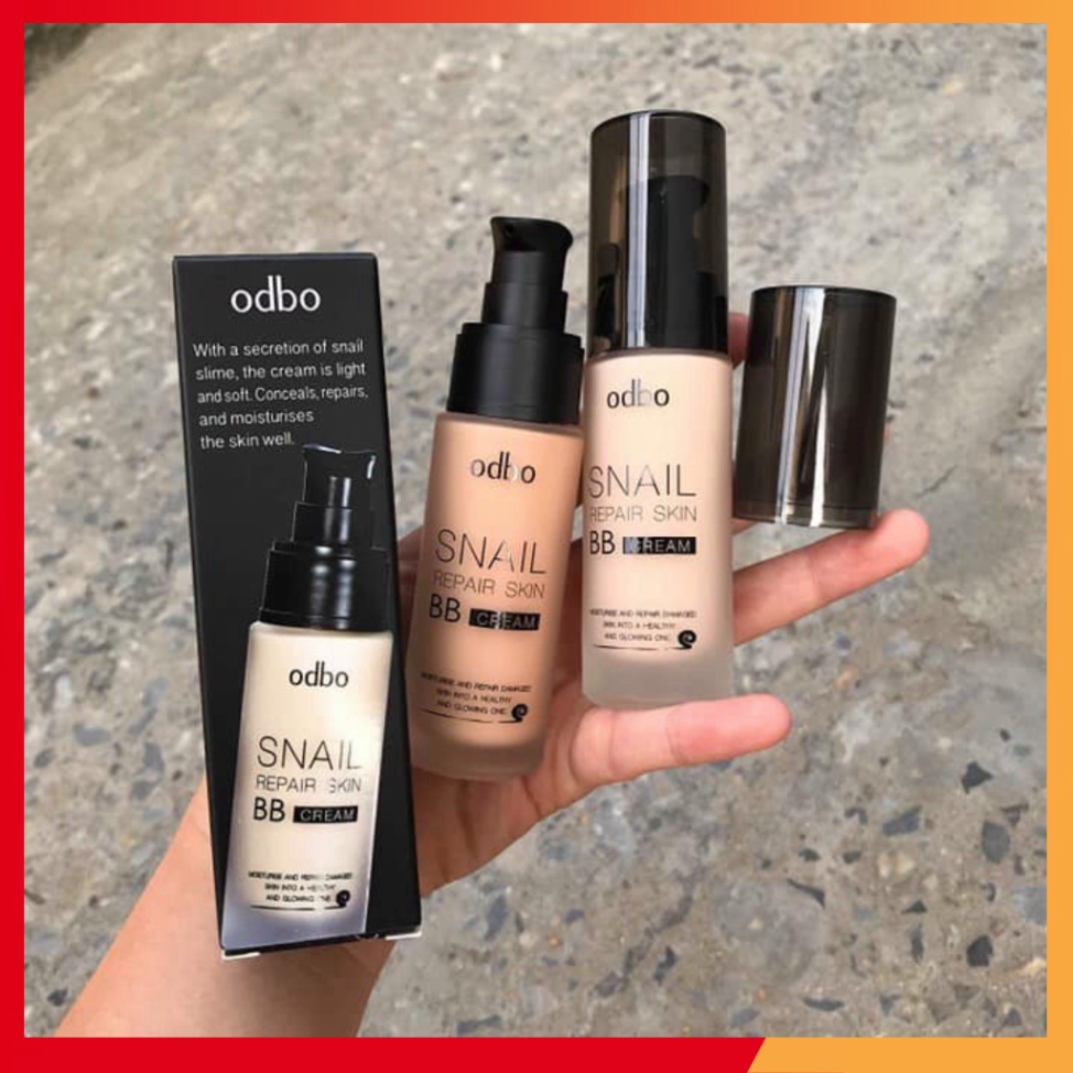 (Chính Hãng) Kem Nền Che Khuyết Điểm Chống Lão Hóa Odbo Snail BB Cream Thái - 1 Chai