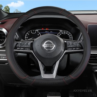 Vỏ bọc vô lăng ô tô loại D cho Nissan Rogue X-trail Kicks Rogue Sport Hybrid 2017 - Now Qashqai 2019 - Now Phụ kiện ô tô