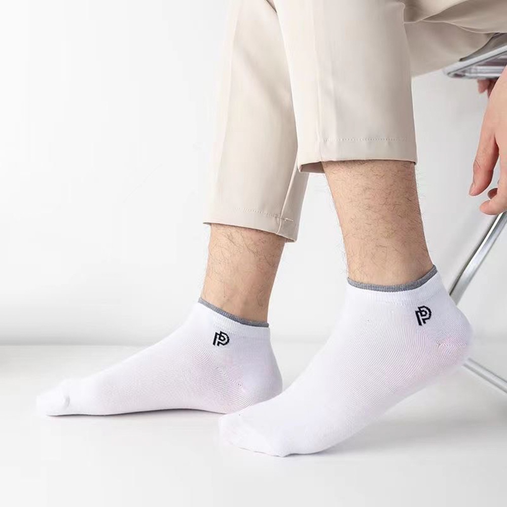 Tất cổ ngắn nam phong cách công sở,vớ cổ ngắn chất  liệu cotton co giãn 4 chiều - Ekiu Shop
