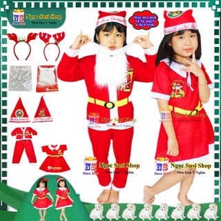 QUẦN ÁO NOEL CHO BÉ TRAI ĐẦM NOEL CHO BÉ GÁI TỪ 1 - 10 TUỔI CHẤT VẢI NỈ - ĐỒ NOEL CHO BÉ MẶC ĐI CHƠI CHỤP ẢNH