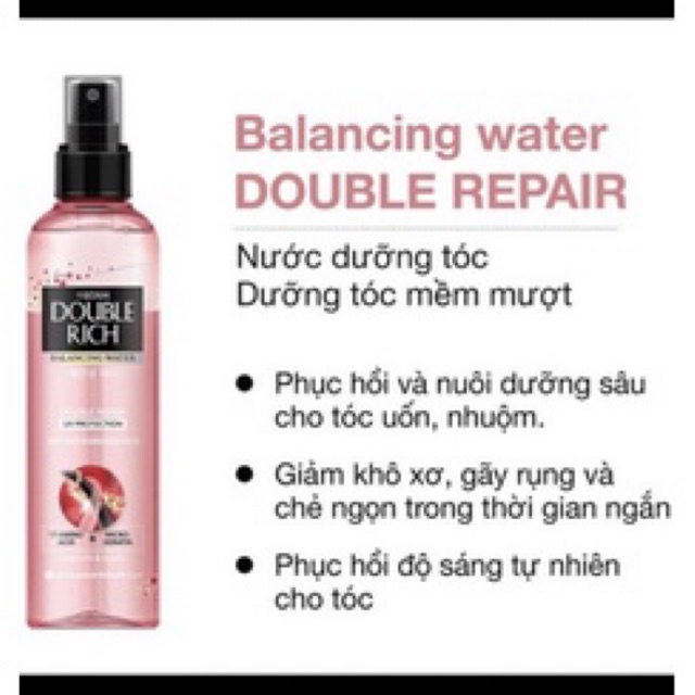 Nước xịt dưỡng tóc Double Rich cho tóc nhuộm và hư tổn 120ml