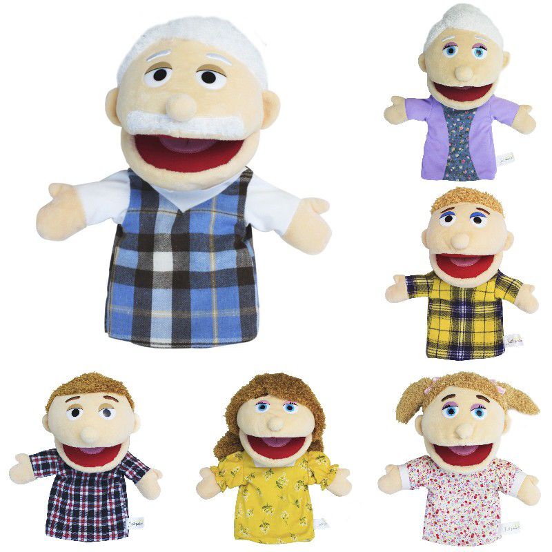 Đồ chơi búp bê sang trọng có chủ đề kỳ lân mở miệng Full Family Hand Puppet dành cho trẻ em