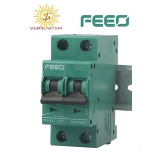Aptomat DC 2p 800v 20A  hãng FEEO chuyên dùng cho hệ thống điện Năng lượng mặt trời