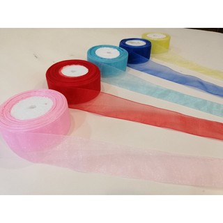 Ruy Băng Voan 4cm Đẹp Làm Đồ Trang Trí, Làm Nơ, Gói Quà, Phụ Kiện Handmade Pinky Shop