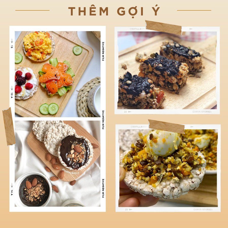 Ảnh Bánh gạo lứt GUfoods (Hộp 300g = 32 bánh) - Không chiên dầu, Không đường, Eat clean, Thực dưỡng, Ăn vặt healthy, Tập gym 4