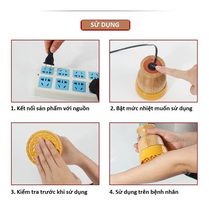 Cốc Nhiệt Massage Body, Vai Gáy Cổ