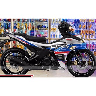 Tem Trùm Exciter 155 Trắng Xanh Đỏ,TEam Decal Ex155 HP4