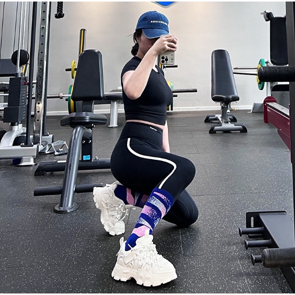 Vớ Tất cao cổ cotton loại dày phù hợp chạy bộ, bóng đá, bóng chuyền, tập gym...