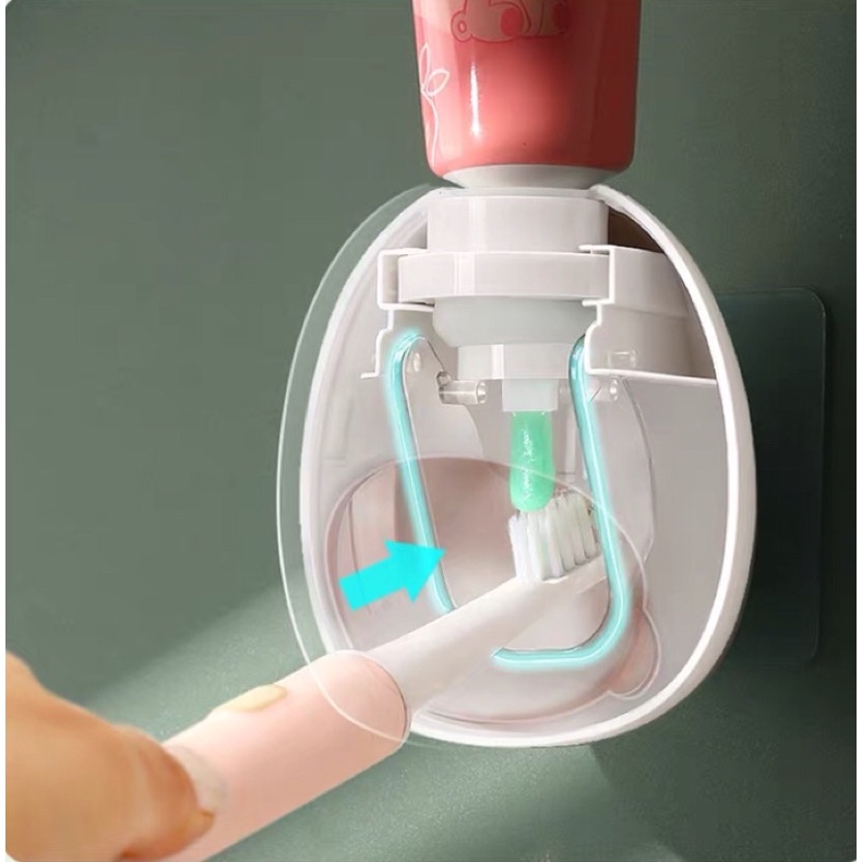 Bộ nhả kem đánh răng tự động/Bộ cốc đựng kèm ống đựng bàn chải