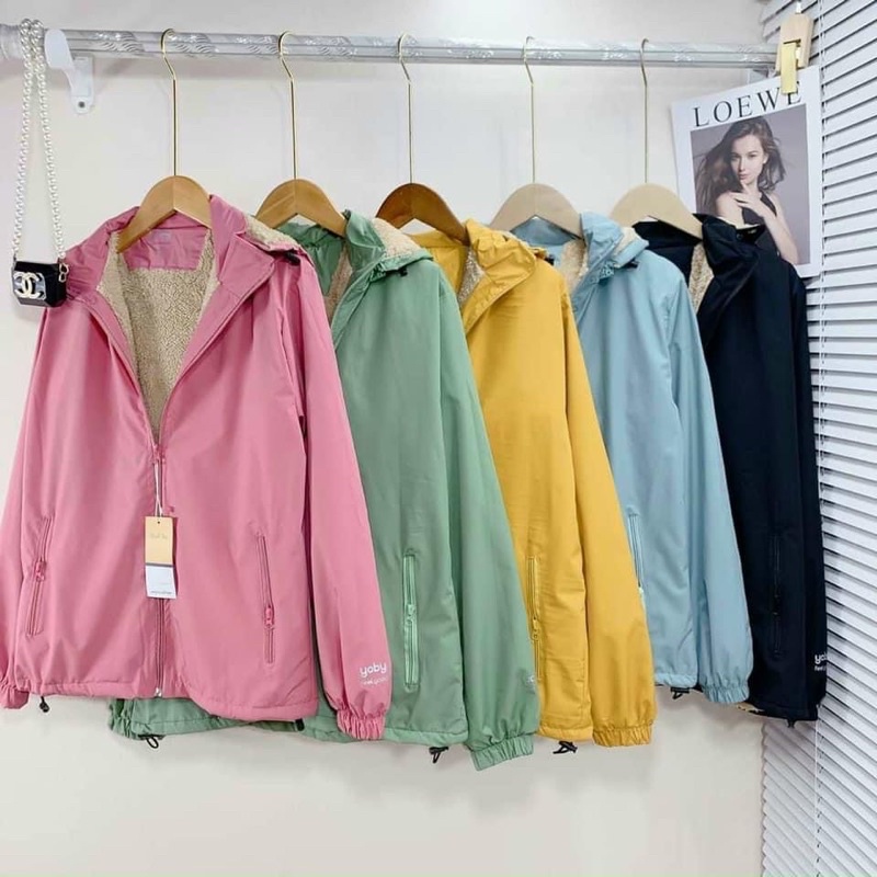 [Mã AGIO Giảm 5k Đơn 120k]ÁO GIÓ NỮ LÓT LÔNG CỪU VẢI GIÓ TRÁNG BẠC CHỐNG GIÓ,CHỐNG NƯỚC,GIÚP GIỮ ẤM RẤT TỐT PS008