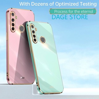 Ốp Điện Thoại Mềm Viền Thẳng Màu Trơn 6D Cho Realme 5 5i 5s 6i