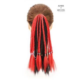 Tóc Giả Tết Loại ngắn Nhiều Màu Sắc Phong Cách Hip Hop Âu Mỹ Cho Bé (Giá 1 Bên) HaminStore