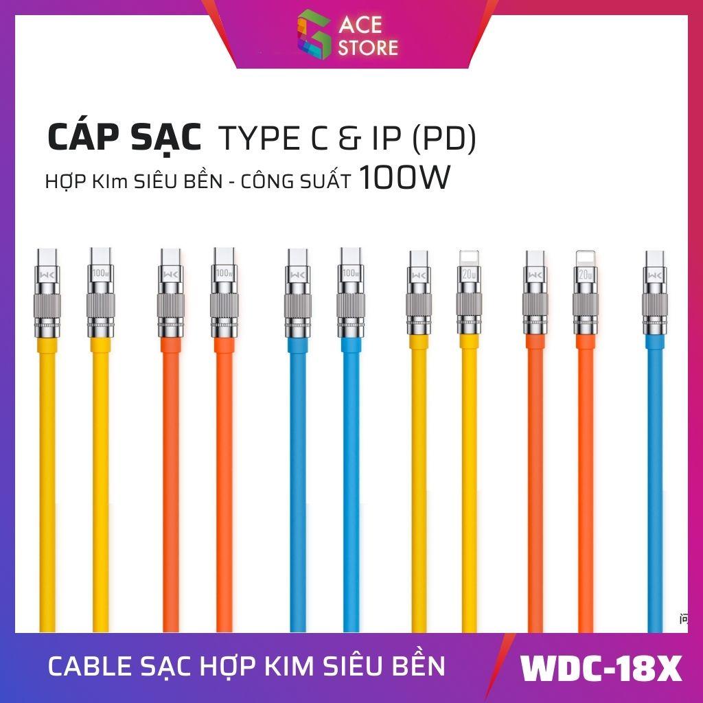 Cáp sạc nhanh Type-C và iP