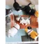 Set 9 mèo bi đi bộ dễ thương trang trí bàn làm việc, bàn học, tủ sách