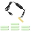 Btsg 1 2m USB sang 1 5V-12V LR03 AM4 AAA Eliminator Thay thế 1-8 chiếc Pin