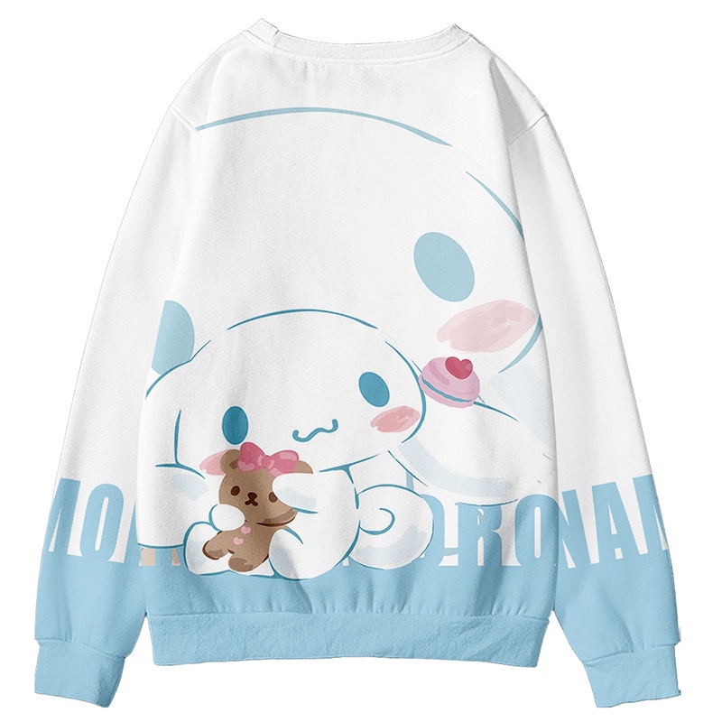 Sy3 Cinnamoroll - Áo Len Dài Tay Cổ Tròn Unisex Cho Trẻ Em Và Người Lớn