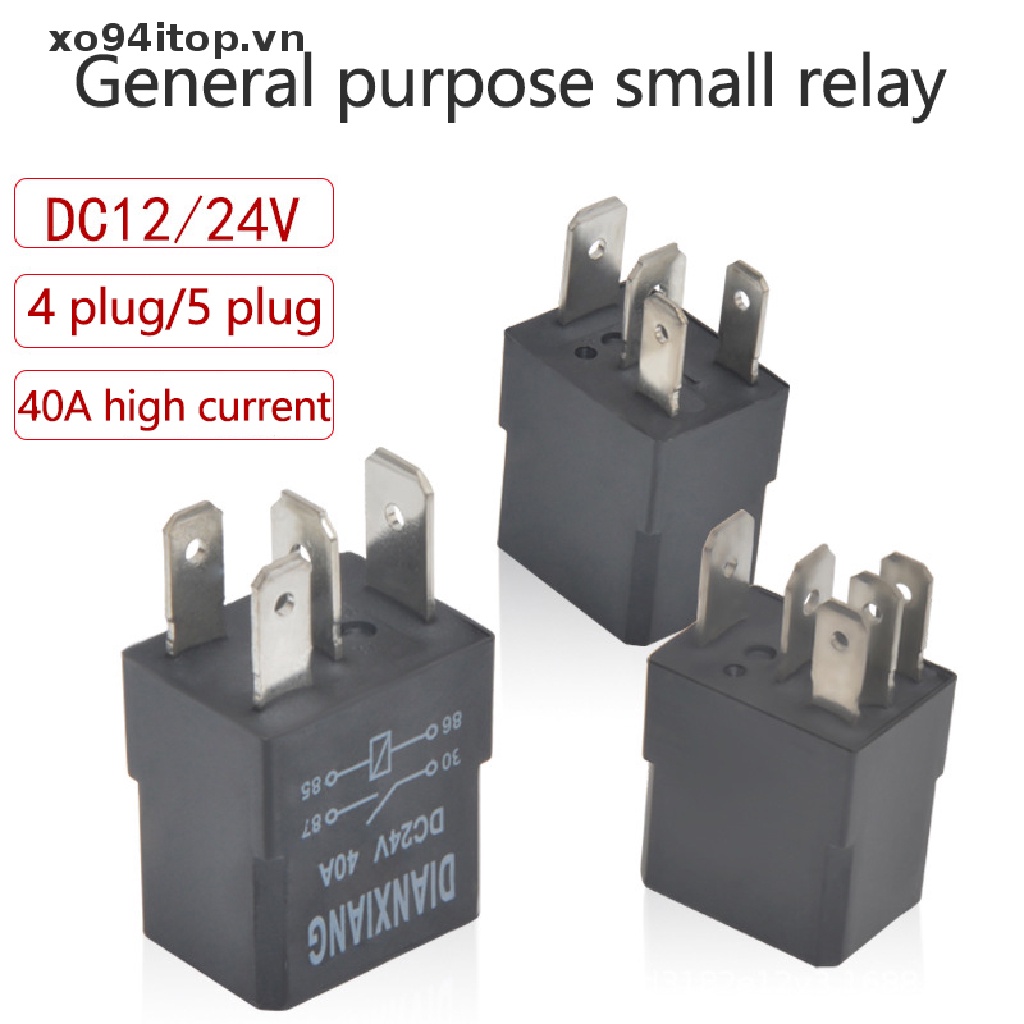 Rơ Le Ô Tô 40A 12V / 24V 4 / 5 Pin Chống Thấm Nước