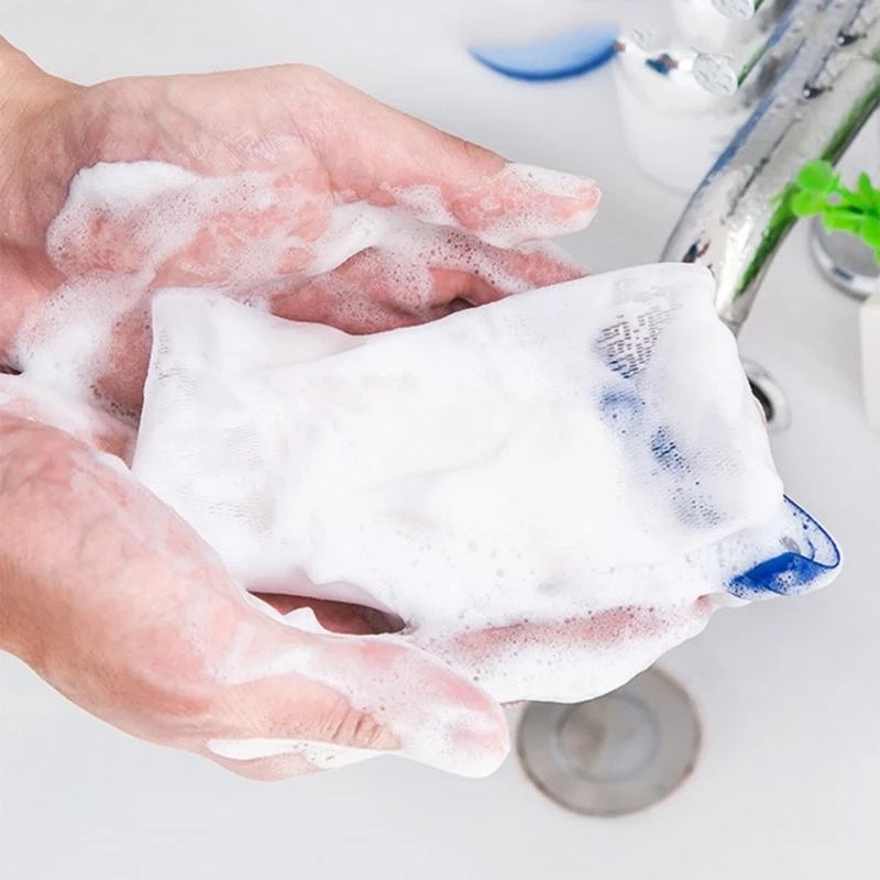 Túi Lưới Tạo Bọt Sữa Rửa Mặt Màu Sắc Xinh Xắn